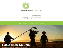 Tablet Screenshot of frogpondproductions.net